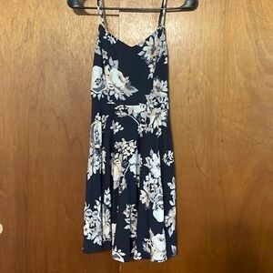 Blue floral summer dress